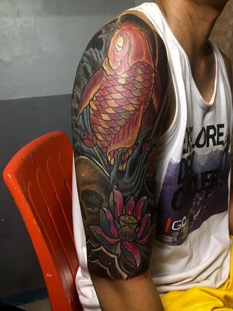 Koi Fish Tattoo Cover up. — Steemit