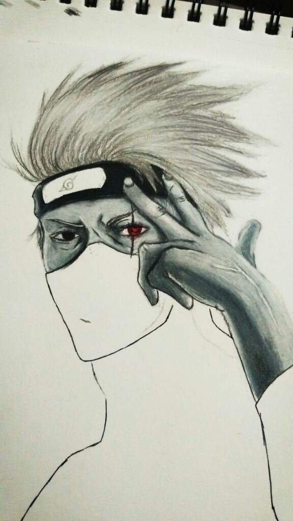 Anime ( Naruto) Kakashi Hatake - Drawing Art — Steemit