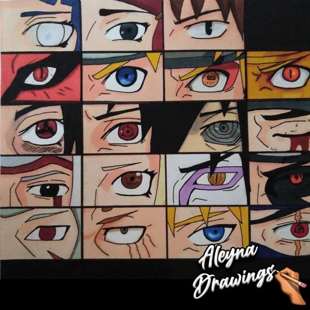 My Drawings Eyes From Different Character From Naruto Steemit