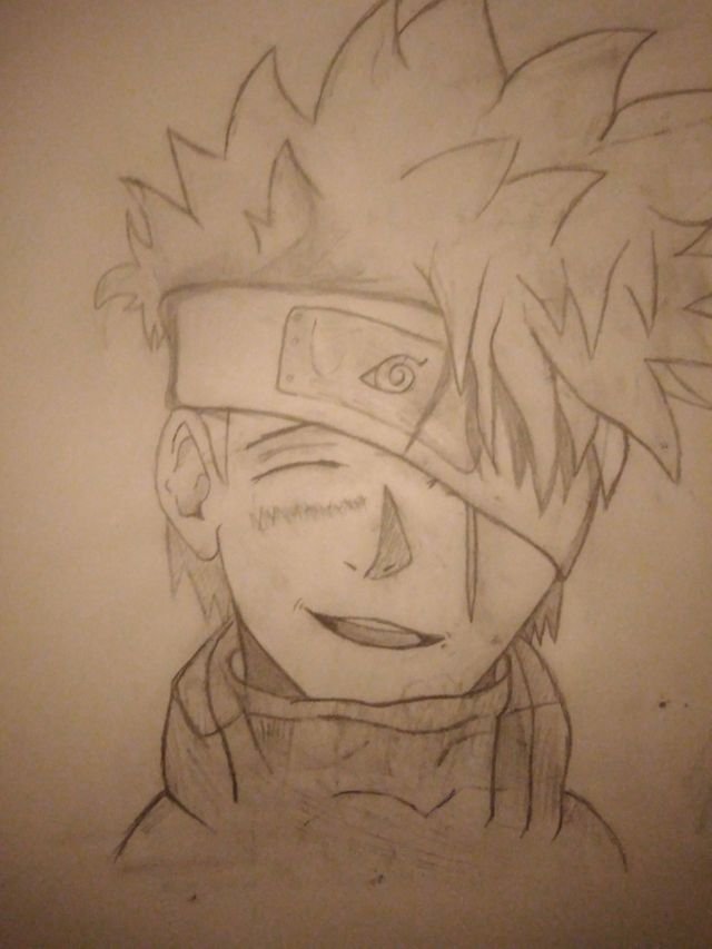 Anime ( Naruto) Kakashi Hatake - Drawing Art — Steemit