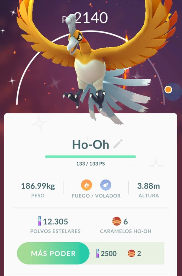 Ho-OH Shiny - Pokémon GO 