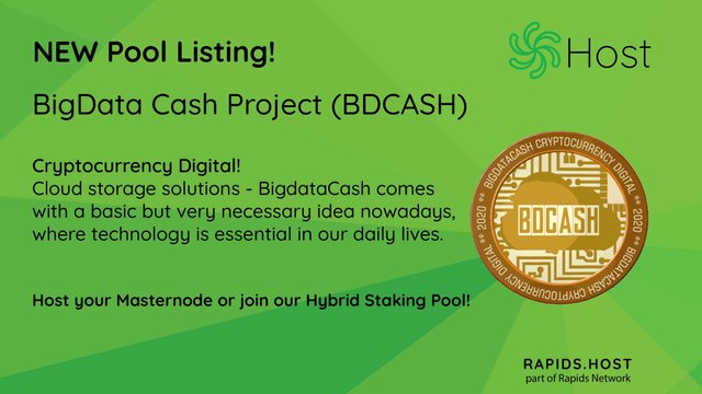 Rapids.Host BDCASH