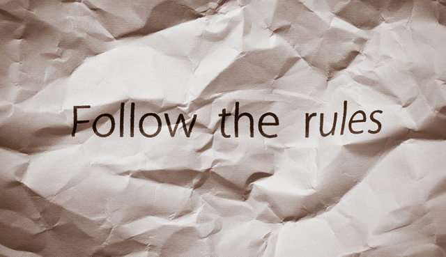 Image of follow the rules