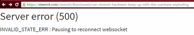 Steemit error