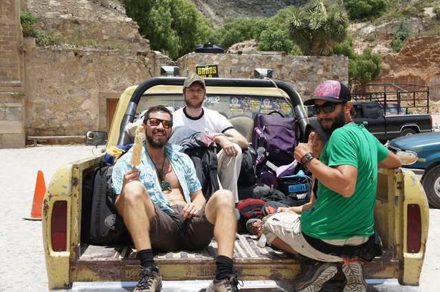 Three of us in the back of a ute