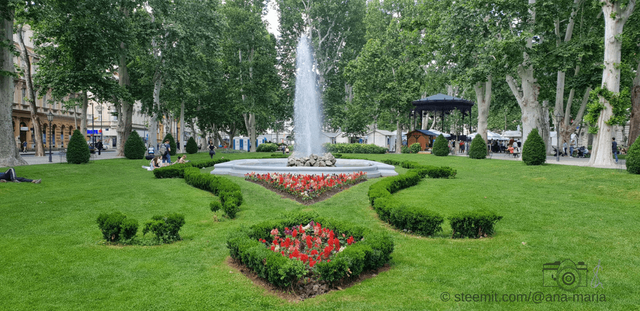 Park Zrinjevac - Water Fountain on the Western side
