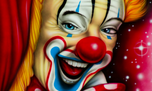 funny clown smiling