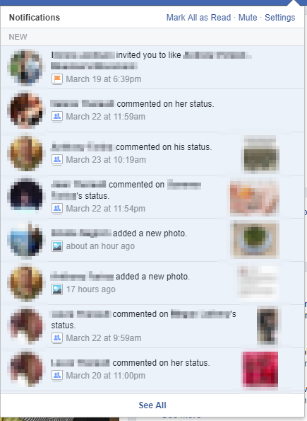 Facebook Notifications