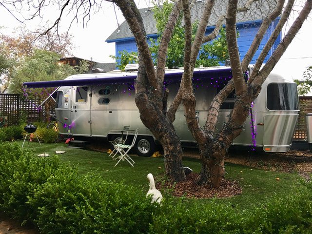 Airstream trailer at Metro Hotel & Cafe, Petaluma, California