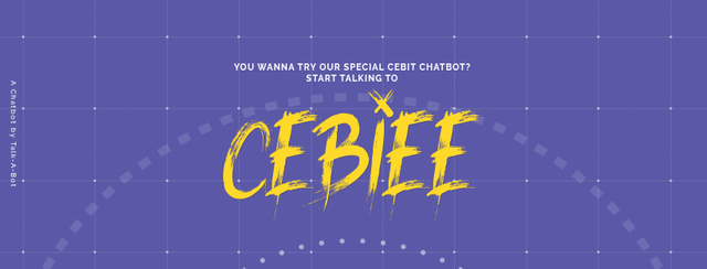 Cebiee is a chatbot for the Hungarian delegation during CeBIT 2017. Get informed! Have fun! Chat with Cebiee!