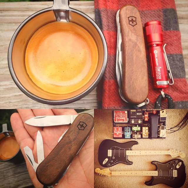 Charvel Guitars, Espresso, and Swiss Army. Perfect...