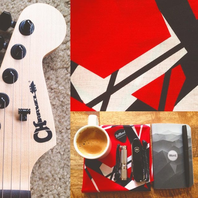 Charvels, Espresso and Van Halen stripes