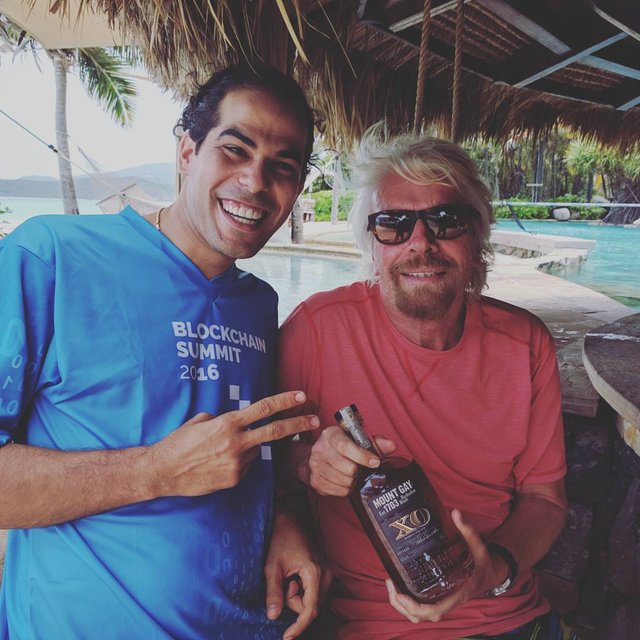 Image of Sir Richard Branson and Gabriel Abed