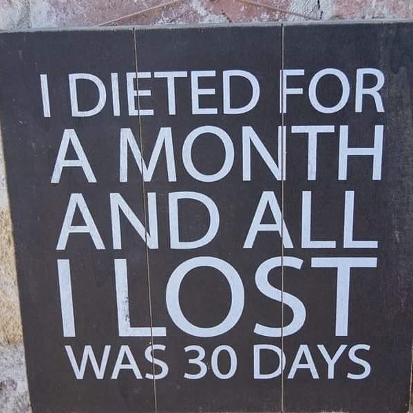 Dieting for a month       