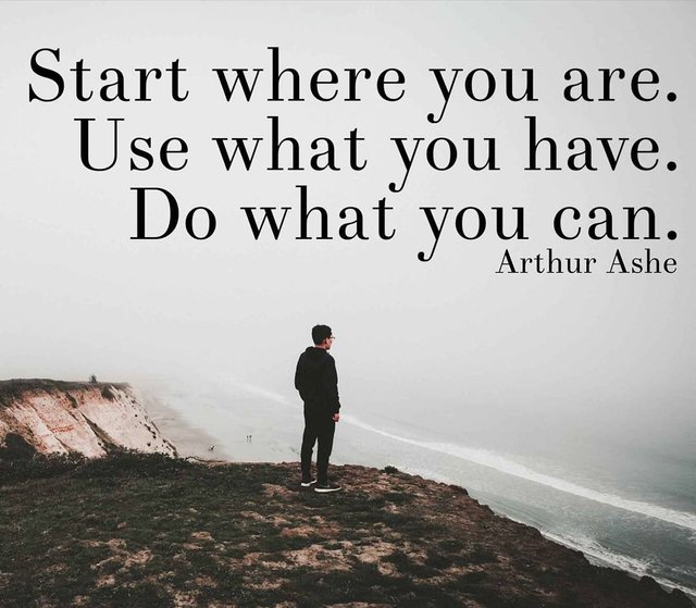 Start where you are