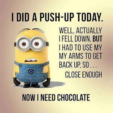 I did a push-up today