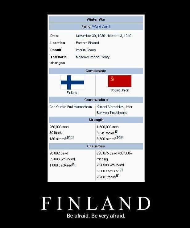 FINLAND Be afraid, Be very afraid
