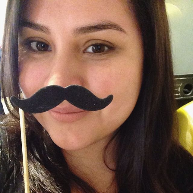 Mustache selfie