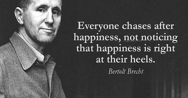 Everyone chases after happiness