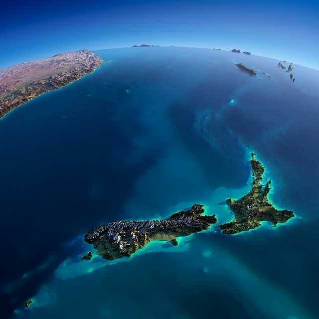 Satellite View Of New Zealand Artificial Satellite View Pictures On New Zealand And Australia With  Exaggerated Relief - - - Maps M — Steemit