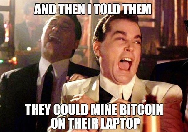 Mining Bitcoin on laptop