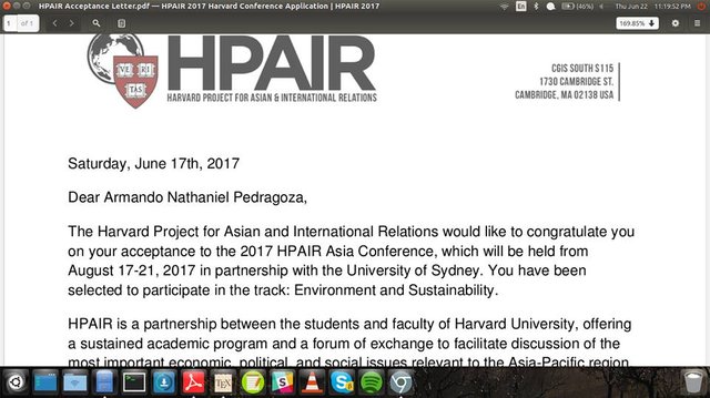 HPAIR invitation