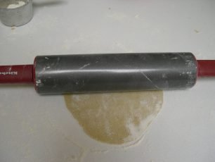 photo of rolling with flour