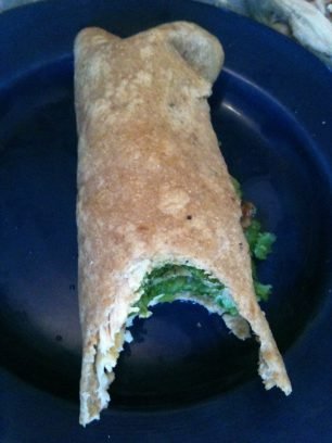 photo of bean tortilla