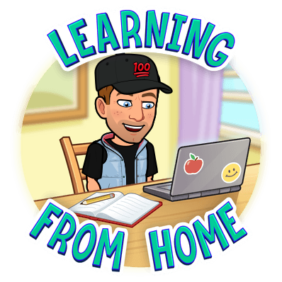 bitmoji learning from home