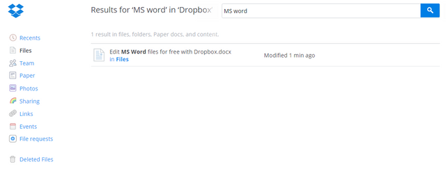 dropbox file listt
