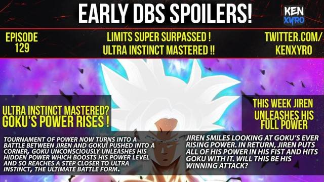 Dragon Ball Super Episode 129 Detailed Confirmed Spoilers