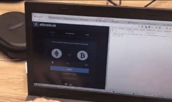 Video showing Altcoin.io Atomic Swap