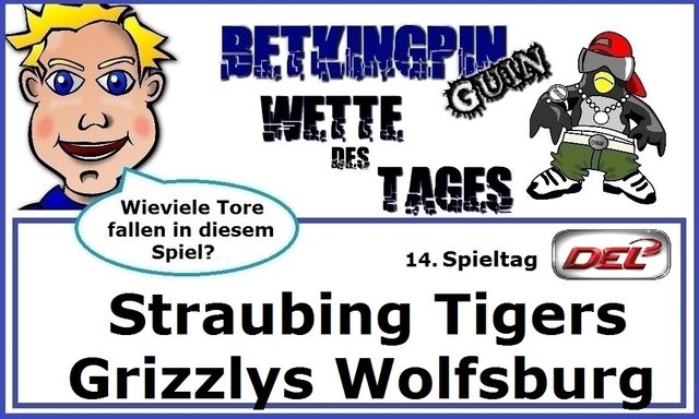 Straubing Tigers : Grizzlys Wolfsburg - Sportwette DEL Spieltag 14