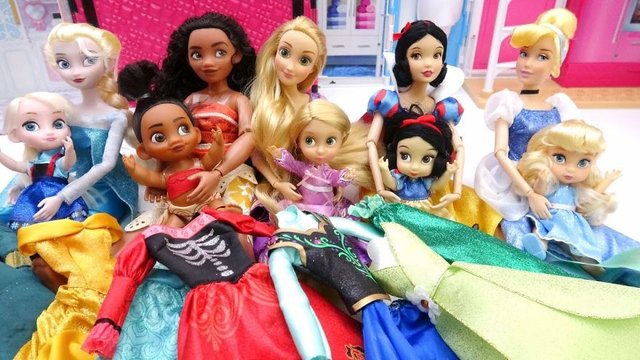 disney princess and friends doll set
