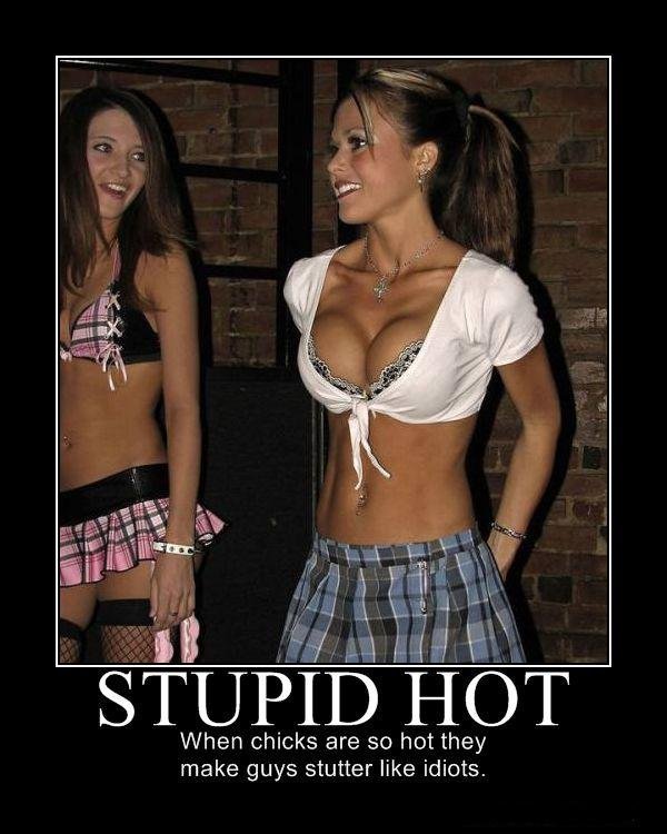 Image result for stupid hot chick
