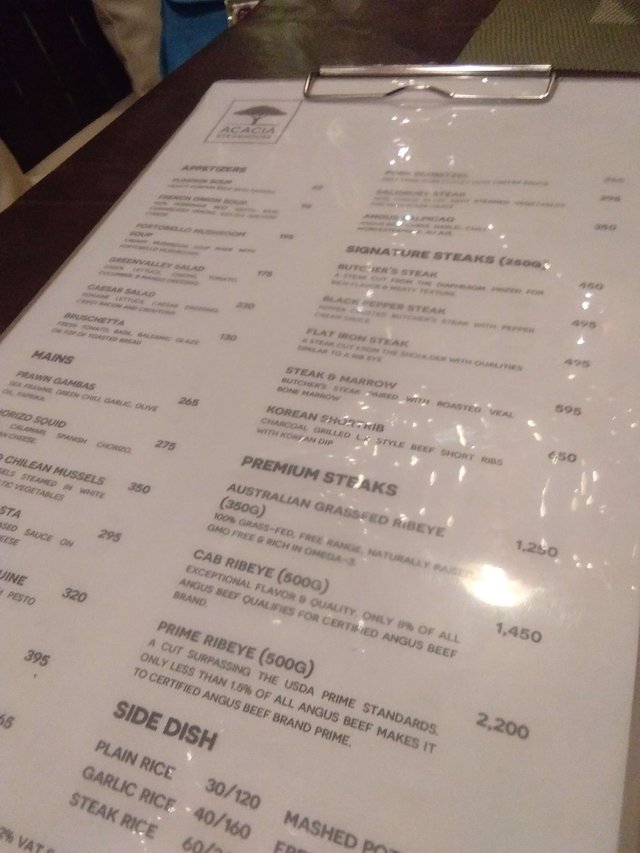 Acacia Steakhouse Review Steemit