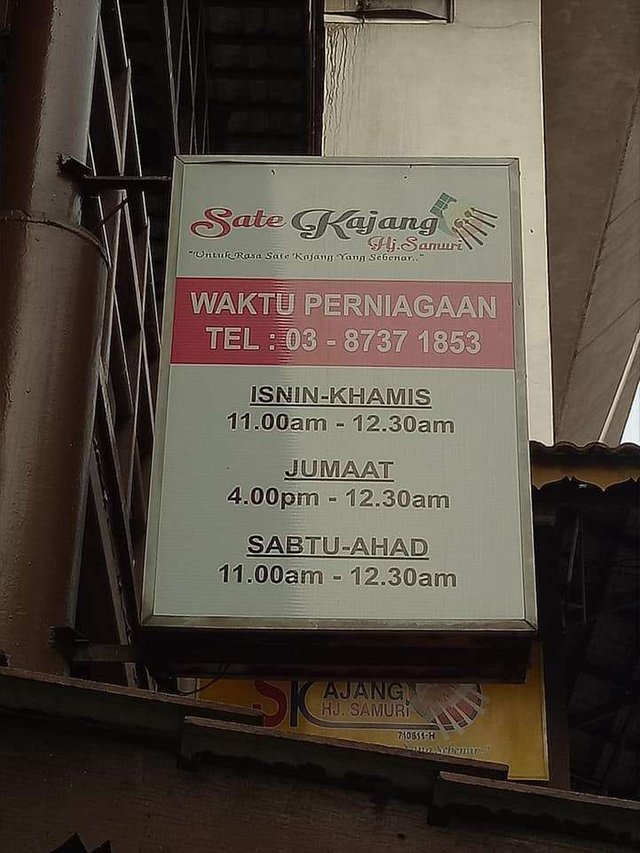 Restoran Sate Kajang Hj Samuri Steemit