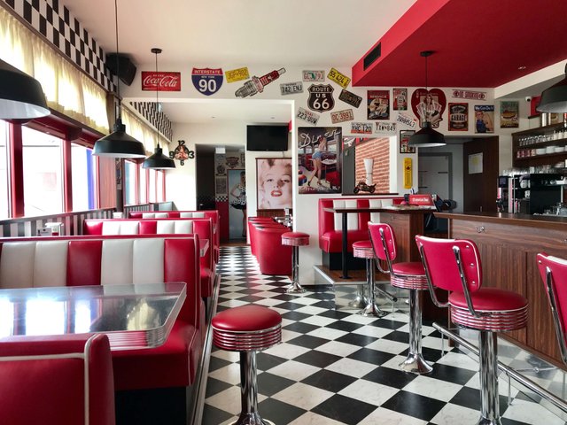 Typical american store diner