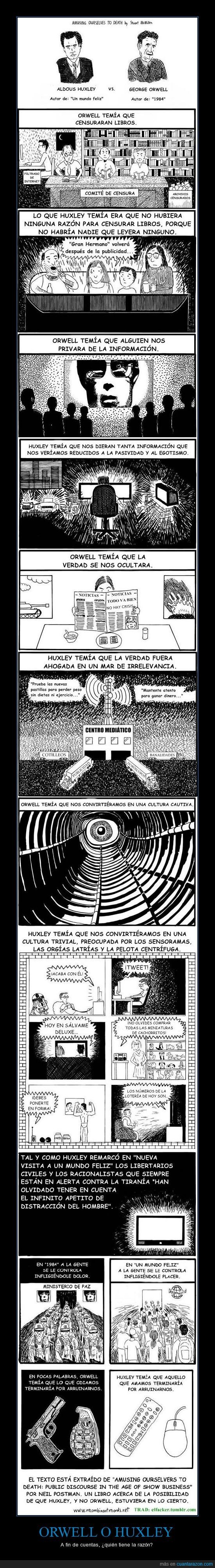 Orwell vs Huxley