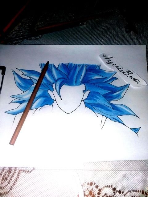 Painting of Goku Super Saiyajin Blue. — Steemit