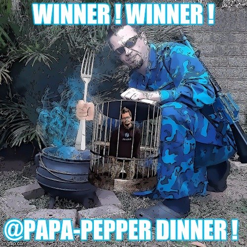 Color Challenge Friday 3 Blues Steemit Pizza Bernie Sanders 2nd Place Win Papa Pepper Meme Steemit