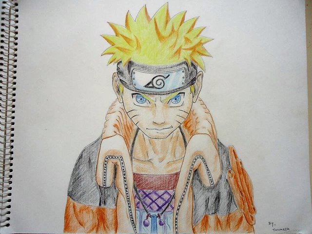 Sketching a Cute Uzumaki Naruto from the anime Naruto — Steemit