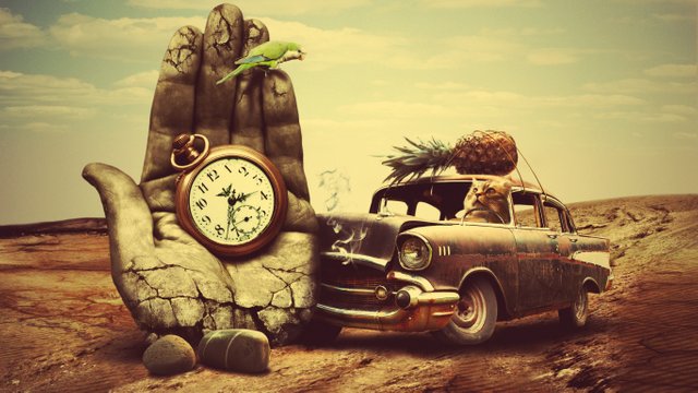 creative_hand_surrealism_car_clock_pineapple_cat_96125_1366x768.jpg