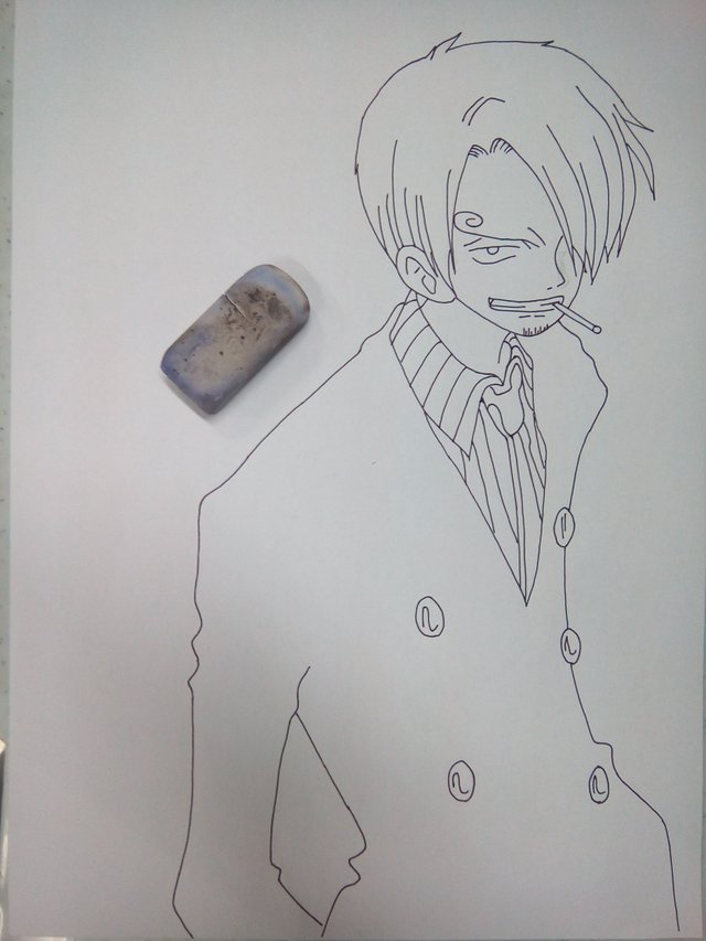 Anime Drawing Challenge One Piece Character Theme Entry 2 Straw Hat Pirates Cook Sanji Vinsmoke Using Wyteboard Marker And Stabilo Steemit