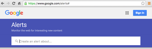 Say hello to Google Alerts