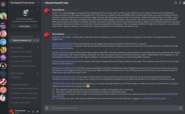 Denoxblogger Steemit Discord Snapshot 2.png