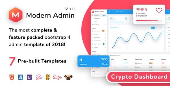 Modern Admin - Clean Bootstrap 4 Dashboard HTML Template + Bitcoin Dashboard.jpg