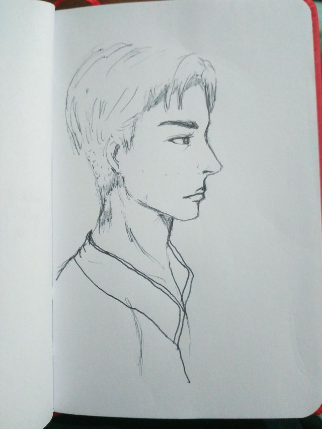 Male Head in Sideview Sketch — Steemit