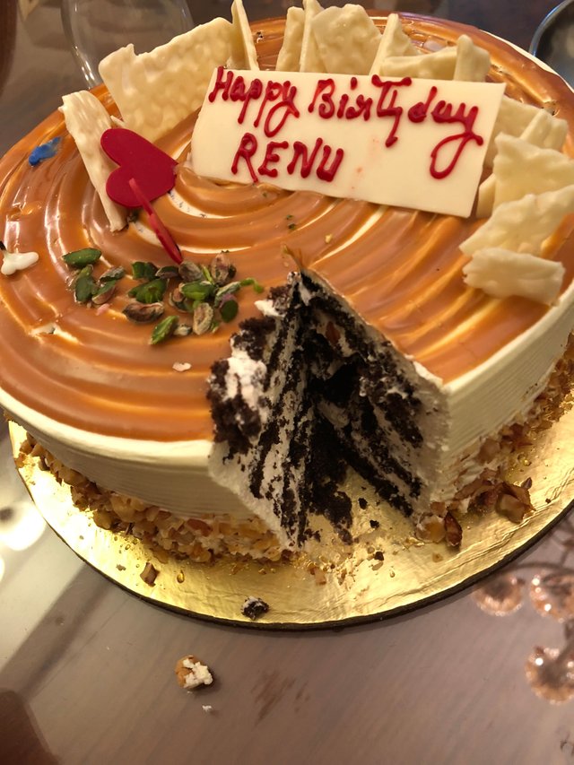 ❤️ Roses Heart Birthday Cake For Dear Renu