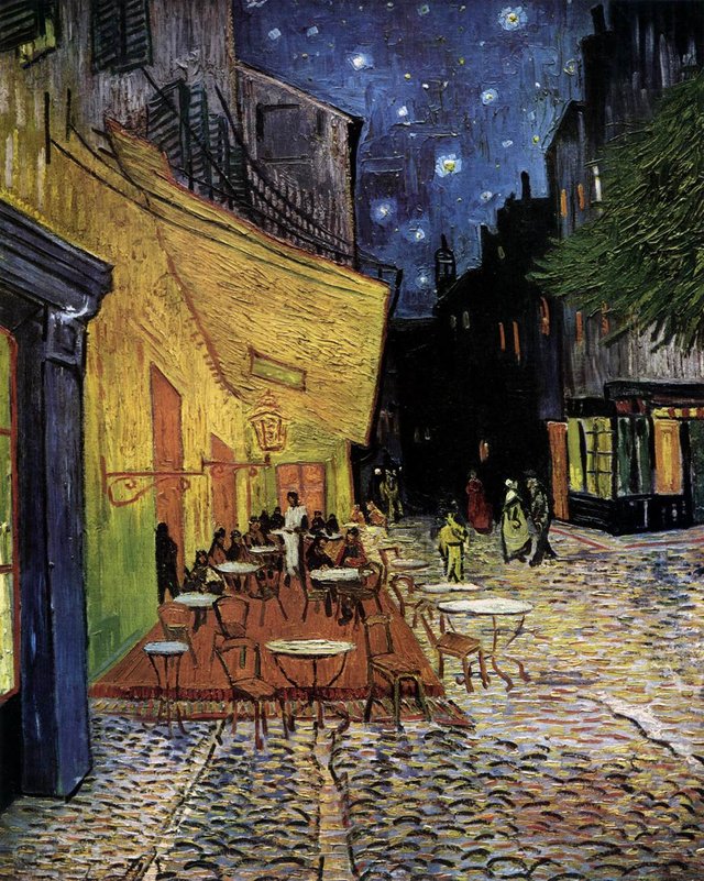 Vincent Van Gogh, Café Terrace on the Place du Forum, Arles, at Night.jpg